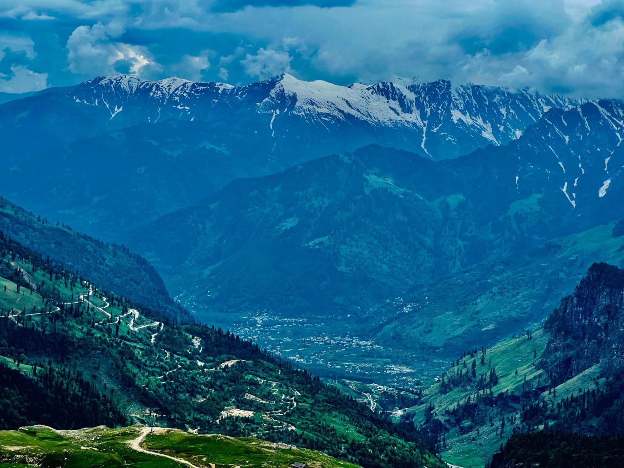 Hotel Green Link -#Near Volvo Bus Stand #Mountain View #River View #Open Terrace Manāli Exterior foto